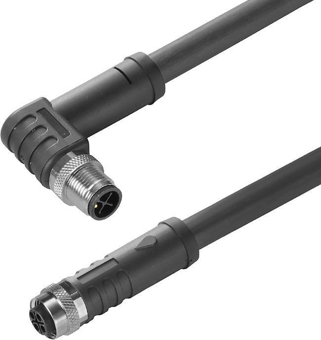 Actual product image Weidmüller Sensor/actuator cable, connecting cable, M12/M12, 4, 1 m SAIL-M12WM12G-S3-10P -