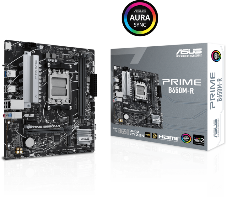 Image du produit ASUS MB PRIME B650M-R (AM5, AMD B650, mATX)