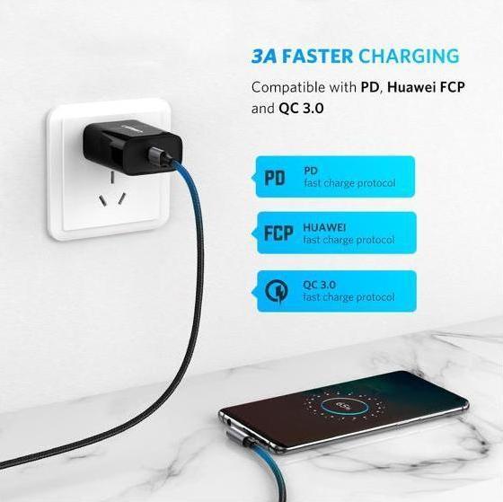 Produktbild Ugreen USB C — USB C (3 m, USB 2.0, 60 W)