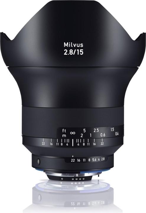 Image du produit Zeiss Milvus 2.8 / 15mm ZF.2 Nikon F (Nikon F, Plein format)