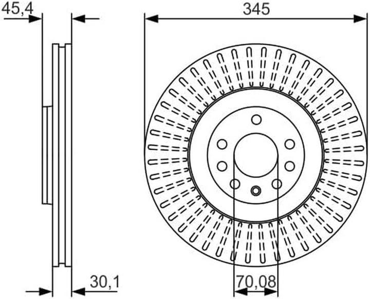 Produktbild Bosch Hausgeräte Brake Disc (345 mm)
