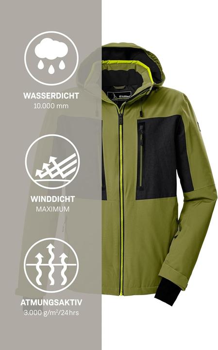 Immagine prodotto Killtec Giacca da Sci con Cappuccio Staccabile e Paraneve (XL)