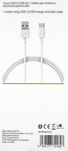 Image du produit Xiaomi Câble Mi USB Type-C (1m) (1 m, USB 2.0)