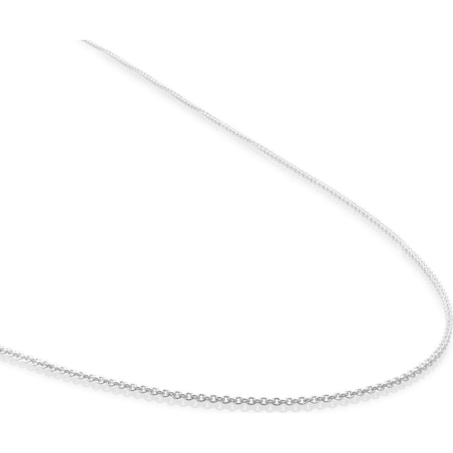 Sparkling Jewels, Halsschmuck, Anchor Chain Silver Necklace, (Silber 925, 60 cm)