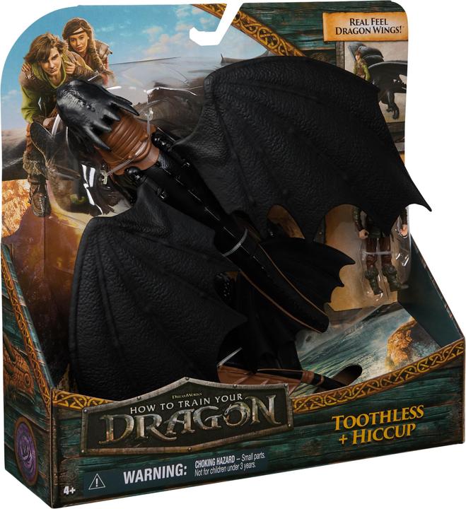 Actual product image Spin Master Dragons - Movie Viking & Dragon - Toothless & Hiccup
