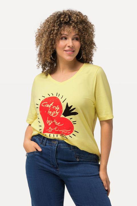 Actual product image Ulla Popken Catch Me By The Sea Short Sleeve Graphic Tee (54)