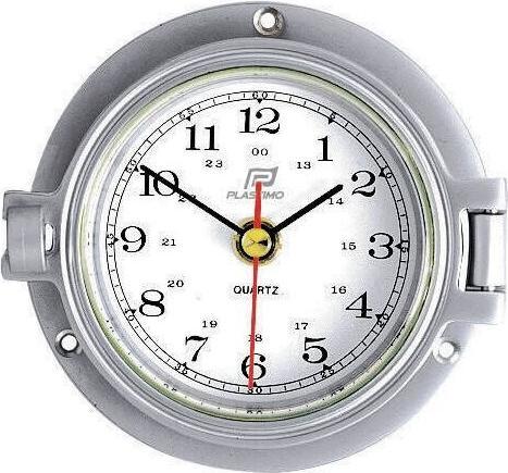 Produktbild Plastimo Uhr Messing mat verchromt (101.60 mm)