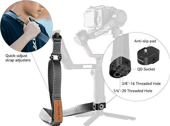 Actual product image SmallRig Gewichtsreduzierender Schultergurt (Gimbal mount)