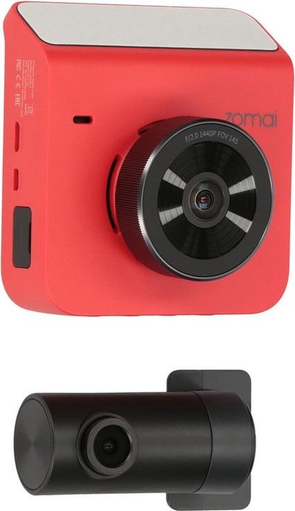 Actual product image 70mai car DVR DASH CAM A400 QHD MIDRIVE A400 + RC09 red (GPS receiver, Wi-Fi, Built-in display, Full HD)