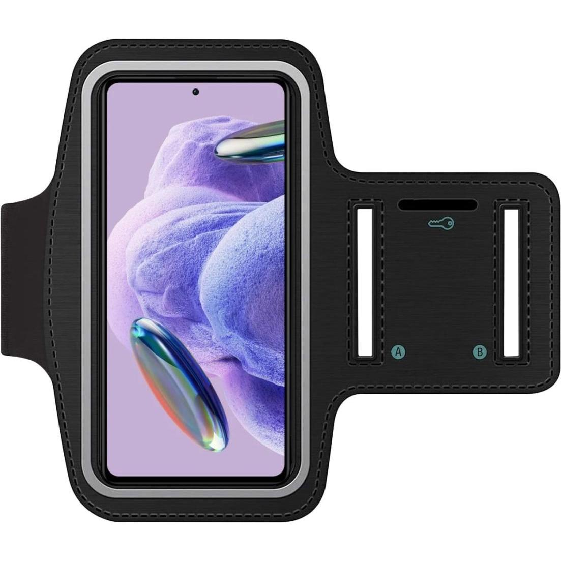 SmartFitness Xiaomi Redmi Note 12 Pro+ 5G Handy Sport Armband, Smartphone Sportarmband, Schwarz