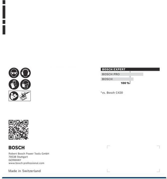Immagine prodotto Bosch Professional Zubehör EXPERT M480 Rete abrasiva 115 x 107 mm, G 240, 10 pezzi (240)