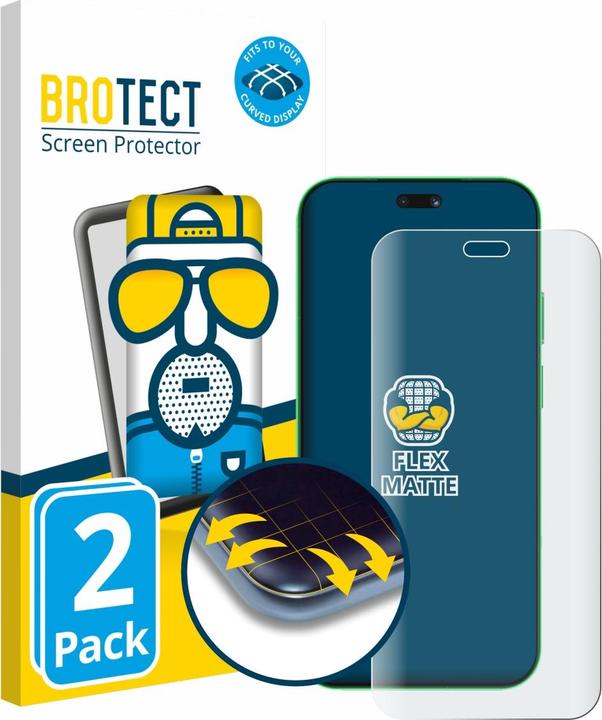 Produktbild BROTECT Fullscreen für Huawei Nova 15 Ultra Schutzfolie Displayschutz Folie Matt Entspiegelungsfolie (2 Stk., Huawei Nova)