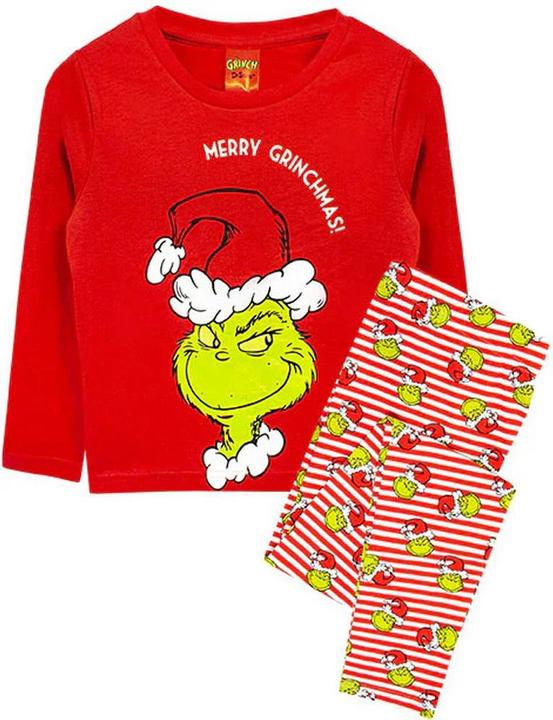 Produktbild Universal Textiles Mädchen Fröhliche Grinchmas Langer Pyjama Set (110)