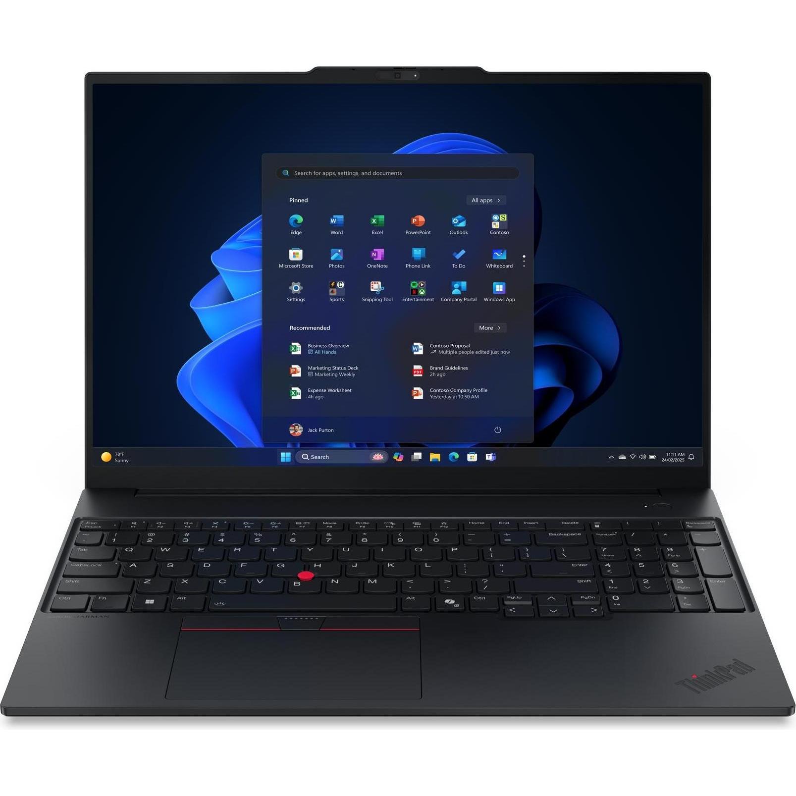 Lenovo TP E16 G3 CU7-258V 32GB (1000 GB, M.2 2242, M.2 2280), SSD
