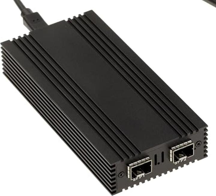 Immagine prodotto Kalea-informatique Adattatore USB 4 Thunderbolt 3 a fibra ottica 10G con 2 porte SFP+ e chipset Intel (Thunderbolt 3, SFP+ (2x))