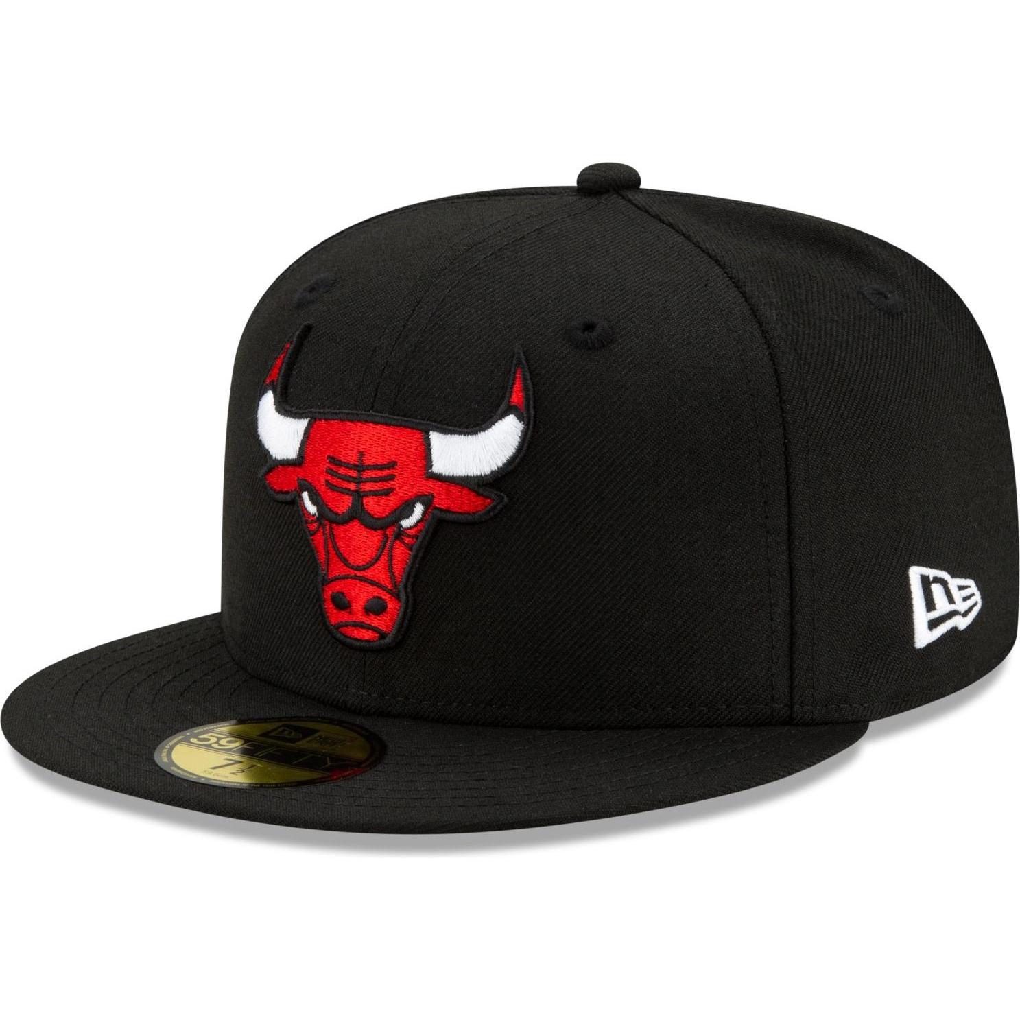 New Era, Herren, Cap, 59Fifty Fitted Cap - LIFESTYLE Chicago Bulls - 6 7/8, Schwarz, (6 7/8)