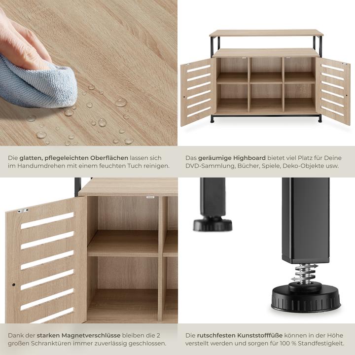 Image du produit tectake Warrington (100 x 37 x 82 cm)