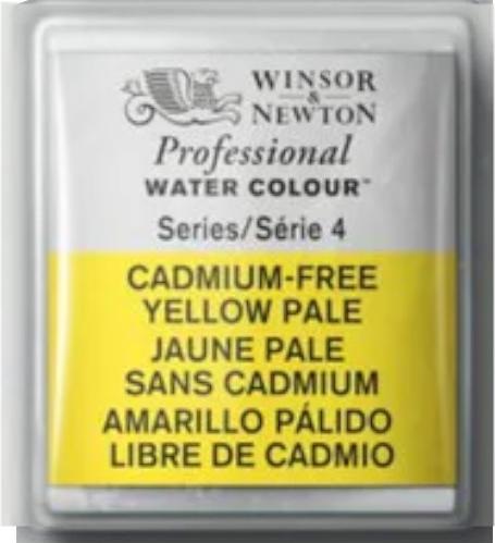 Produktbild Winsor & Newton Watercolour proff. 1/2p cadminum-free, yellow pale (907, feinste Künstler-Aquarellfarben, Deckend, Preisklasse 4, extrem beständig)