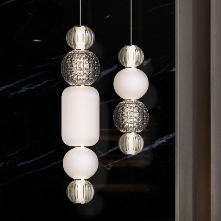 Image du produit Maytoni Collar LED Suspension, lampe à suspendre 17W Chrome Verre (950 lm)