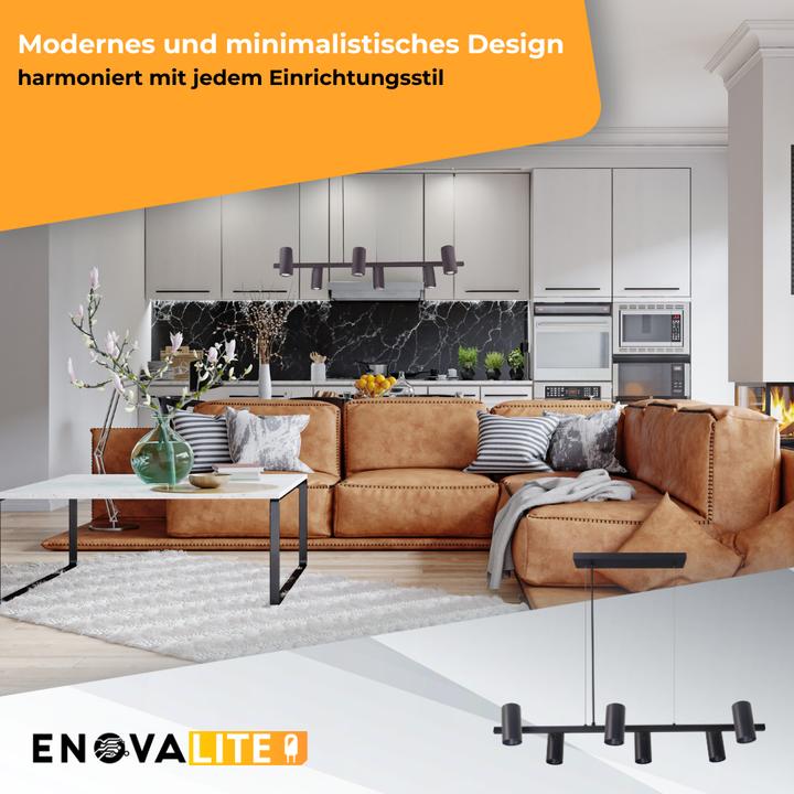 Produktbild Enovalite LED-Pendelleuchte, schwarz (GU10)