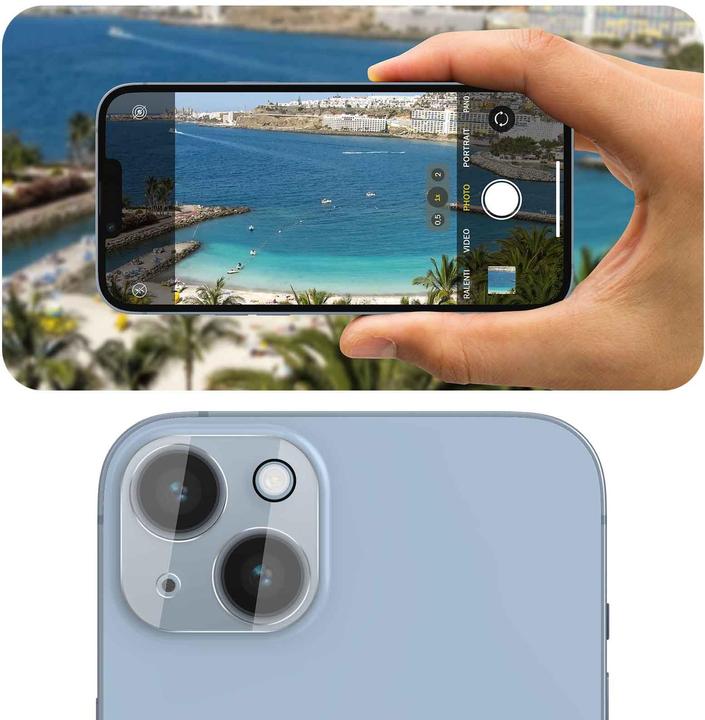 Produktbild Bigben Connected Rückkamerafolie, Kameraglas, 9H+ Härte (1 Stück, Apple iPhone 14 Plus)