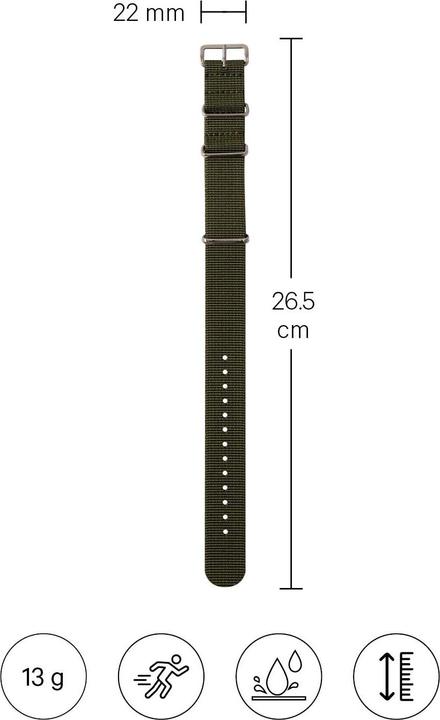 Image du produit Esmée Bracelet de montre / Natostrap (20 mm, Nylon)