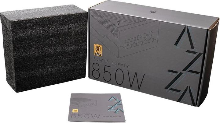 Actual product image Linkworld PSAZ-850G14 power supply 80+ GOLD 14cm fan (850 W)