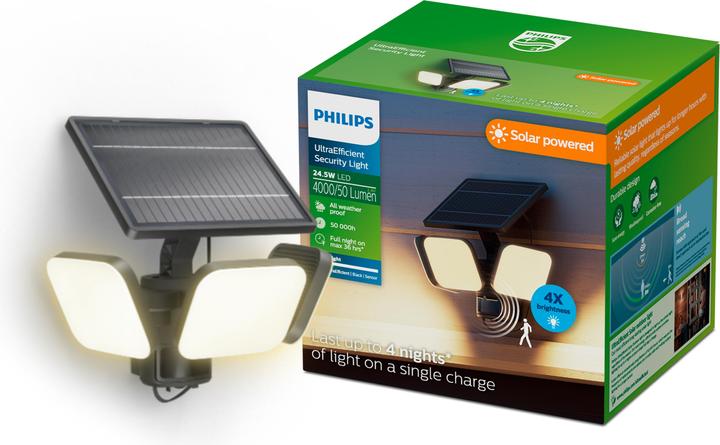 Actual product image Philips Outdoor Ultra-Efficient Solar Zyren (4000 lm, IP65)