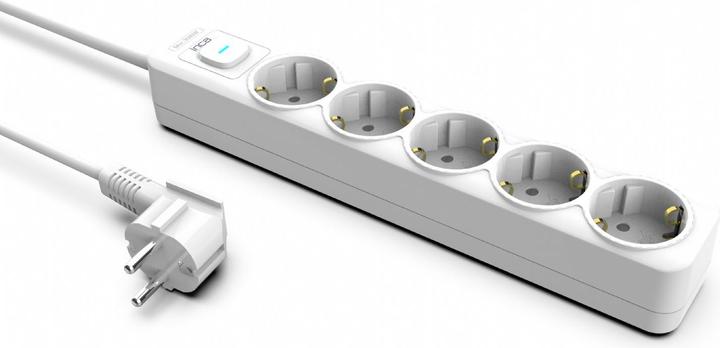 Actual product image Inca Multiple socket outlet IPW-44GB 5 sockets, LED Anz. White 1.5m (5x, 1.50 m)