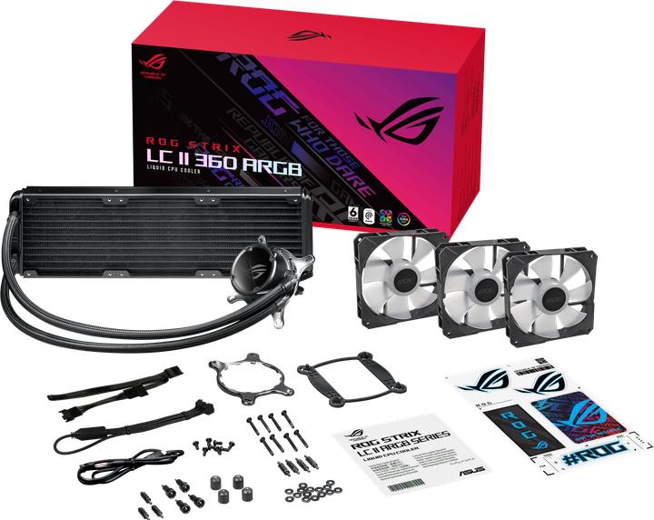 Actual product image ASUS CPC ACC ROG STRIX LC II 360 ARGB (AM5)