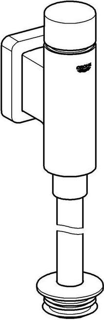 Produktbild Grohe Druckspüler RONDO f Urinal 1/2" o Vorabsperrung chr