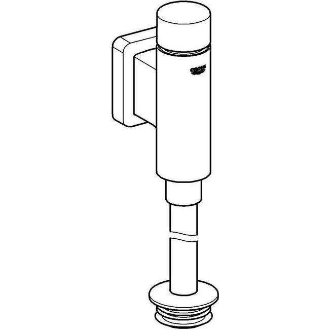 Thumbnail - Grohe, Betätigungsplatte, Druckspüler RONDO f Urinal 1/2" o Vorabsperrung chr