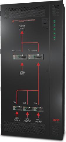 Actual product image APC Parallel Maintenance Bypass Panel - up to 3 units 30-40kVA 400V Wallmount