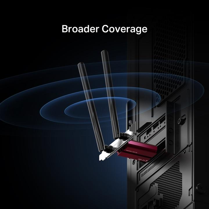 Actual product image Mercusys MA37BE PCIe WiFi 7 and Bluetooth 5.4 Adapter (Mini PCI Express)
