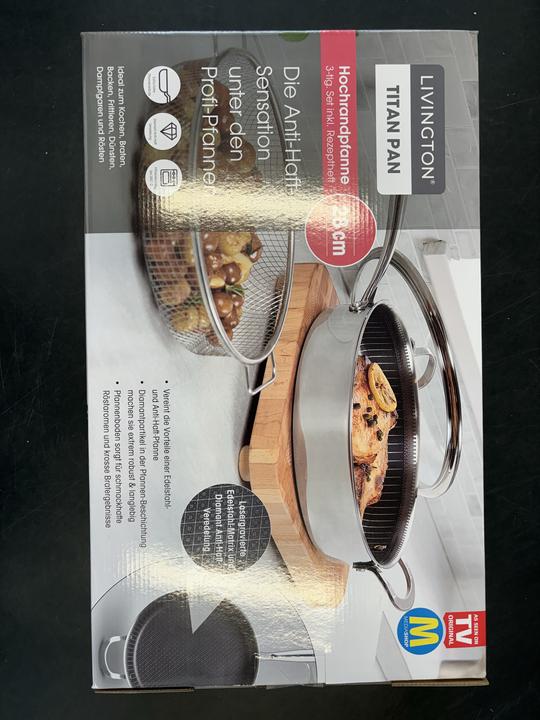 Produktbild Livington Titan Pan (28 cm, Bratpfanne, Edelstahl, Aluminium)