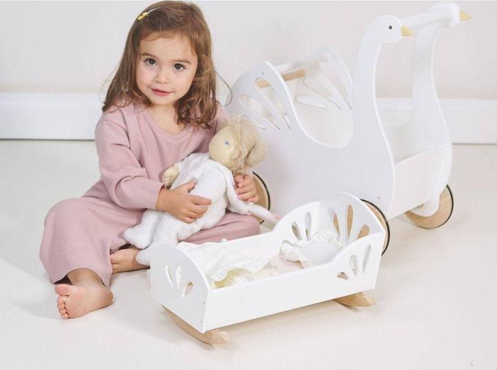 Productafbeelding Tender Leaf Toys Poppenwagen Zwaan
