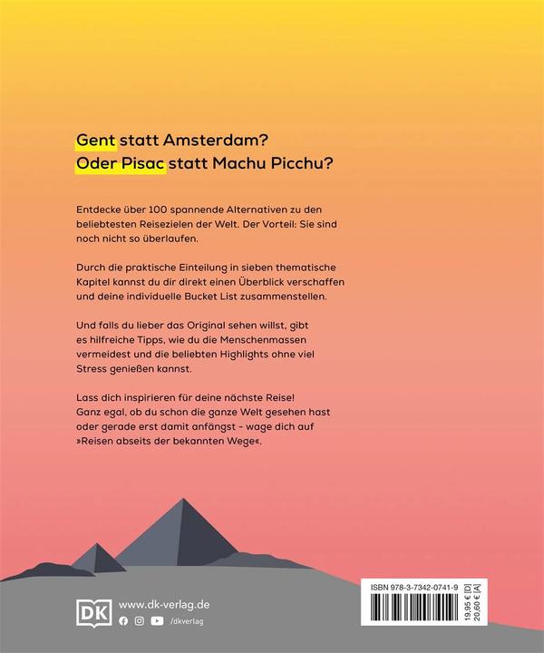 Produktbild Reisen abseits der bekannten Wege (Deutsch, DK Verlag Reise, 2023)