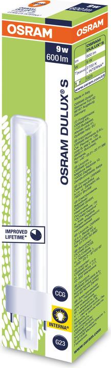 Produktbild Osram Dulux (G23, 9 W, 600 lm, 1 x, G)