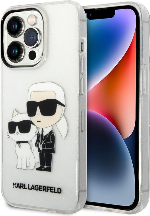 Actual product image Karl Lagerfeld iPhone 12/12 Pro IML Glitter Karl and Choupette NFT Case (Apple iPhone 12, Apple iPhone 12 Pro)