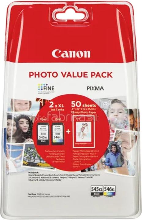 Image du produit Canon PG-545XL/CL-546XL Photo Value Pack (M, C, Y, CF)
