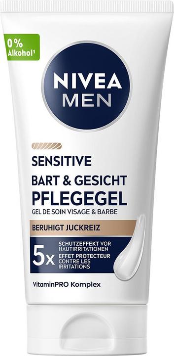 Produktbild NIVEA MEN Sensitive Bart & Gesicht Pflege-Gel (50 ml)