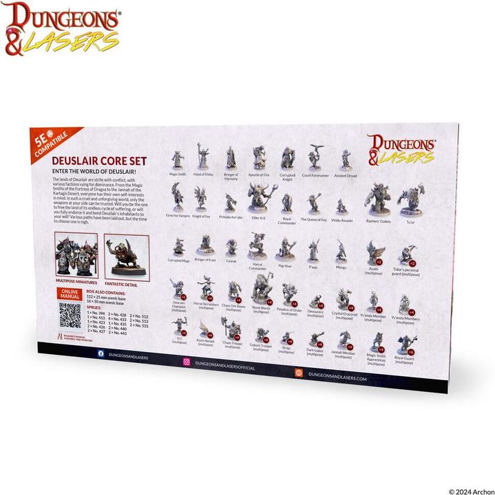 Actual product image Archon Studio Dungeons & Lasers - Figurines - Deuslair - Core Set (English)