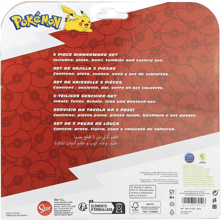 Actual product image Stor Pokemon - Geschirr-Set 5-teilig