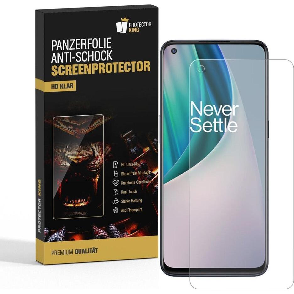 Protectorking 4x Premium Displayschutzfolie 3D KLAR (1 Stück, OnePlus Nord N10), Smartphone Schutzfolie