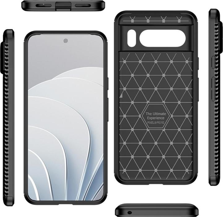 Immagine prodotto Screenguard Google Pixel 8 Pro Cover Custodia in TPU con design al carbonio (Google Pixel 8 Pro)