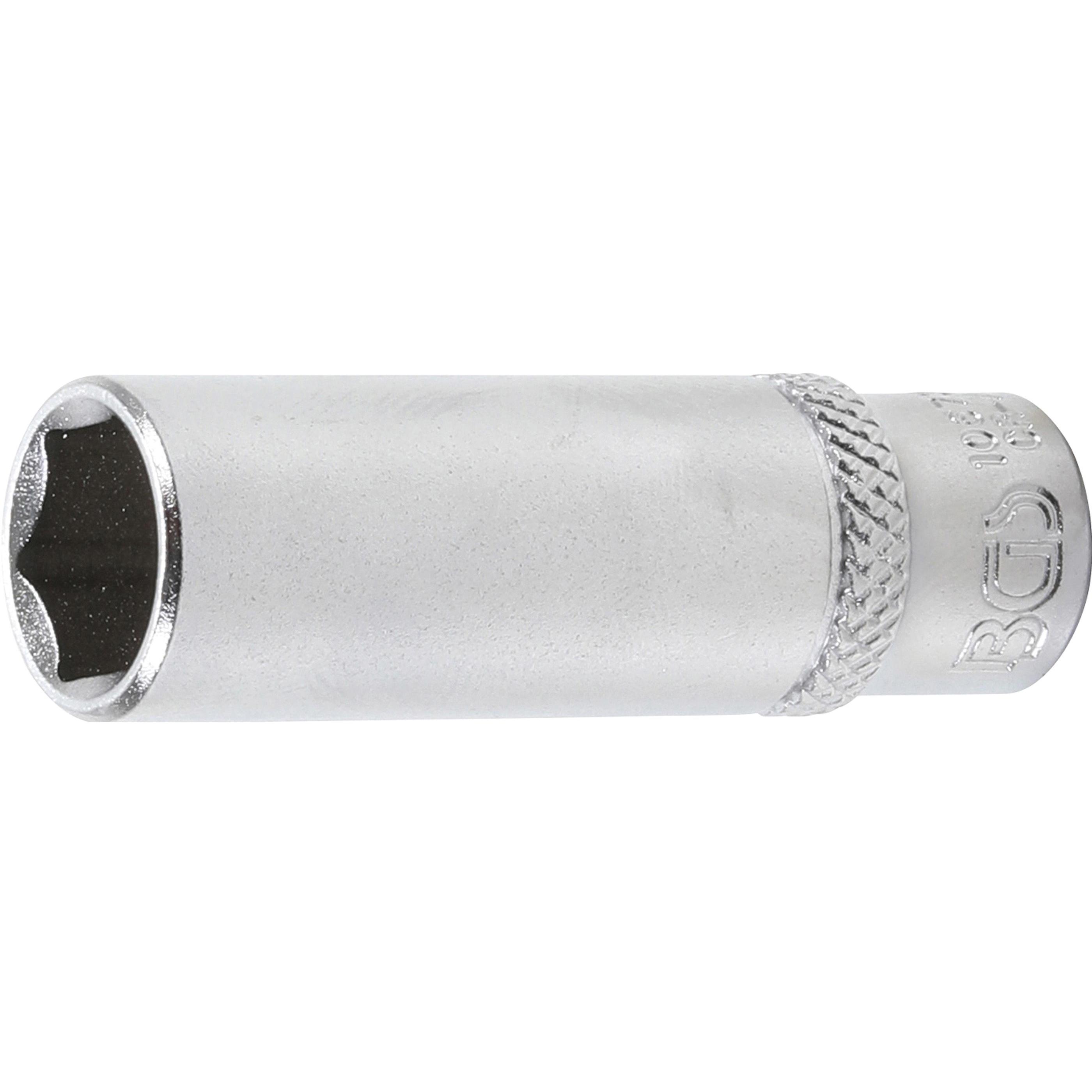 BGS, Steckschlüssel + Stecknuss, Steckschlüssel-Einsatz Sechskant, tief Antrieb Innenvierkant 6,3 mm (1/4") SW 7/16" (7/...
