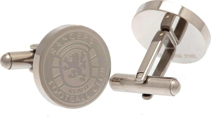 Produktbild Rangers FC Manschettenknöpfe Edelstahl (100% synthetisches Material)