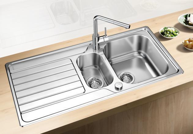 Actual product image Blanco Dinas 6 S (Fitted sink with draining board, 100 cm, 50 cm)