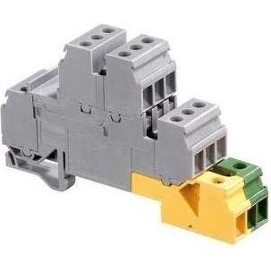 Krüger ABB STOTZ-KONTAKT 1SNA 110 328 R0200 Installationsetagenklemme 17.8 mm Schrauben Belegung PE L Grau (Kondensator)...