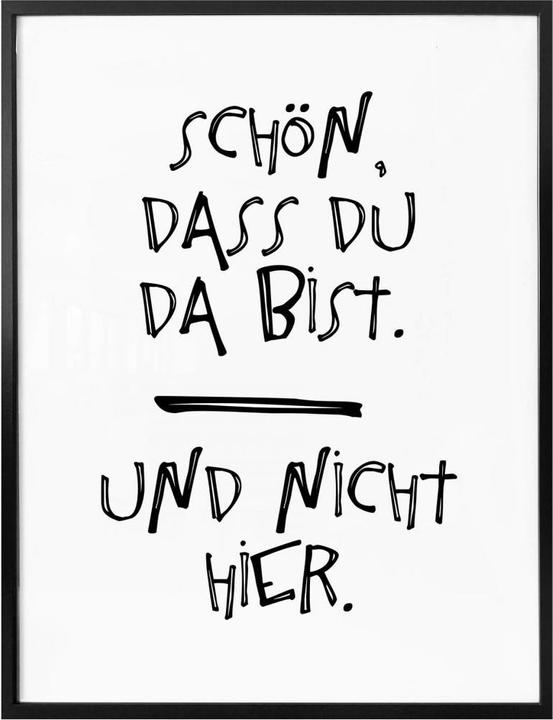 Image du produit Trenddeko C'est bien que tu sois là (24 x 30 cm)